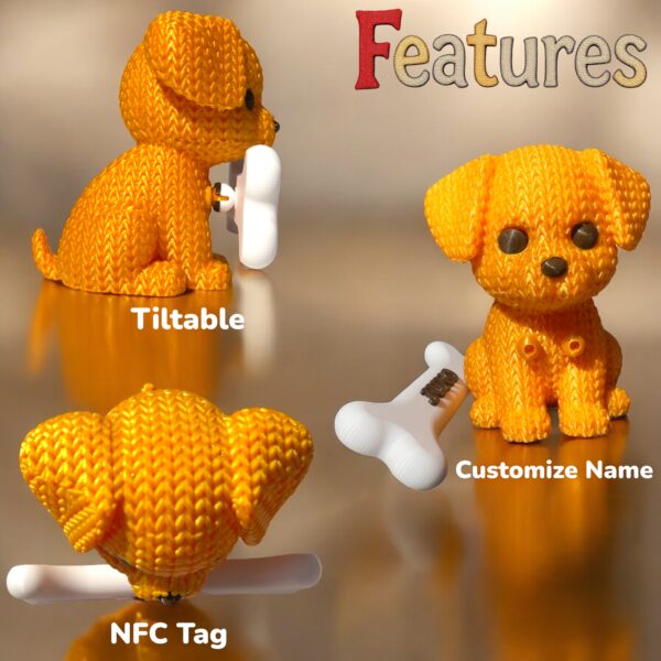 Knitted Toy with NFC Tags + Personalised Name - Image 2